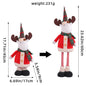 A variety of Christmas standing telescopic dolls Hotel window Christmas snowman elk doll doll decorative ornaments