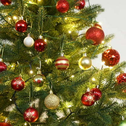 Cross border new Christmas decorations Christmas tree pendant 4cm Christmas ball 70 Christmas decoration plastic ball charm