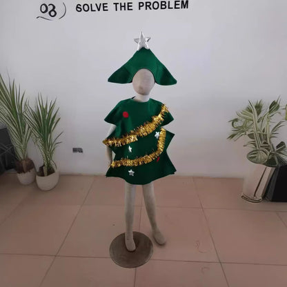 2021 Amazon Christmas Tree Cosplay Stage Performance Costume Props Christmas Tree Adult Kids Holiday Costume