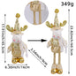 A variety of Christmas standing telescopic dolls Hotel window Christmas snowman elk doll doll decorative ornaments