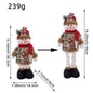 A variety of Christmas standing telescopic dolls Hotel window Christmas snowman elk doll doll decorative ornaments