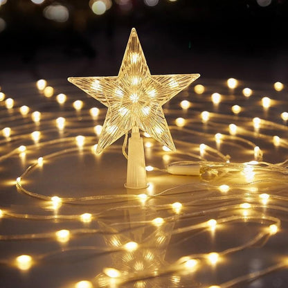 Cross-border new LED leather wire waterfall lights outdoor courtyard festive decoration lights waterproof power supply Christmas tree string lights