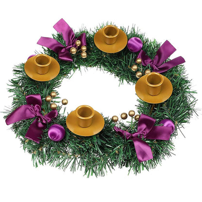 christmas candle holder simulation holly fruit red fruit pine needle 3 hole candle holder candle cup decoration christmas candle holder wholesale