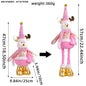 A variety of Christmas standing telescopic dolls Hotel window Christmas snowman elk doll doll decorative ornaments