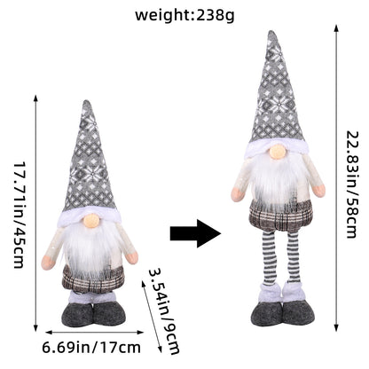 A variety of Christmas standing telescopic dolls Hotel window Christmas snowman elk doll doll decorative ornaments