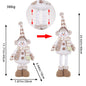 A variety of Christmas standing telescopic dolls Hotel window Christmas snowman elk doll doll decorative ornaments