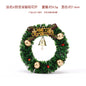 Christmas decoration magnetic wreath simulation Christmas wreath mini magnetic fridge magnet festive atmosphere decoration supplies