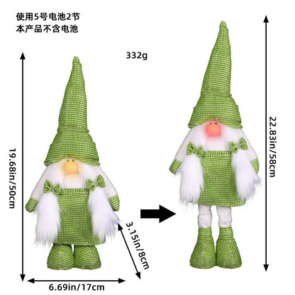 A variety of Christmas standing telescopic dolls Hotel window Christmas snowman elk doll doll decorative ornaments