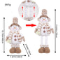 A variety of Christmas standing telescopic dolls Hotel window Christmas snowman elk doll doll decorative ornaments