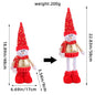 A variety of Christmas standing telescopic dolls Hotel window Christmas snowman elk doll doll decorative ornaments